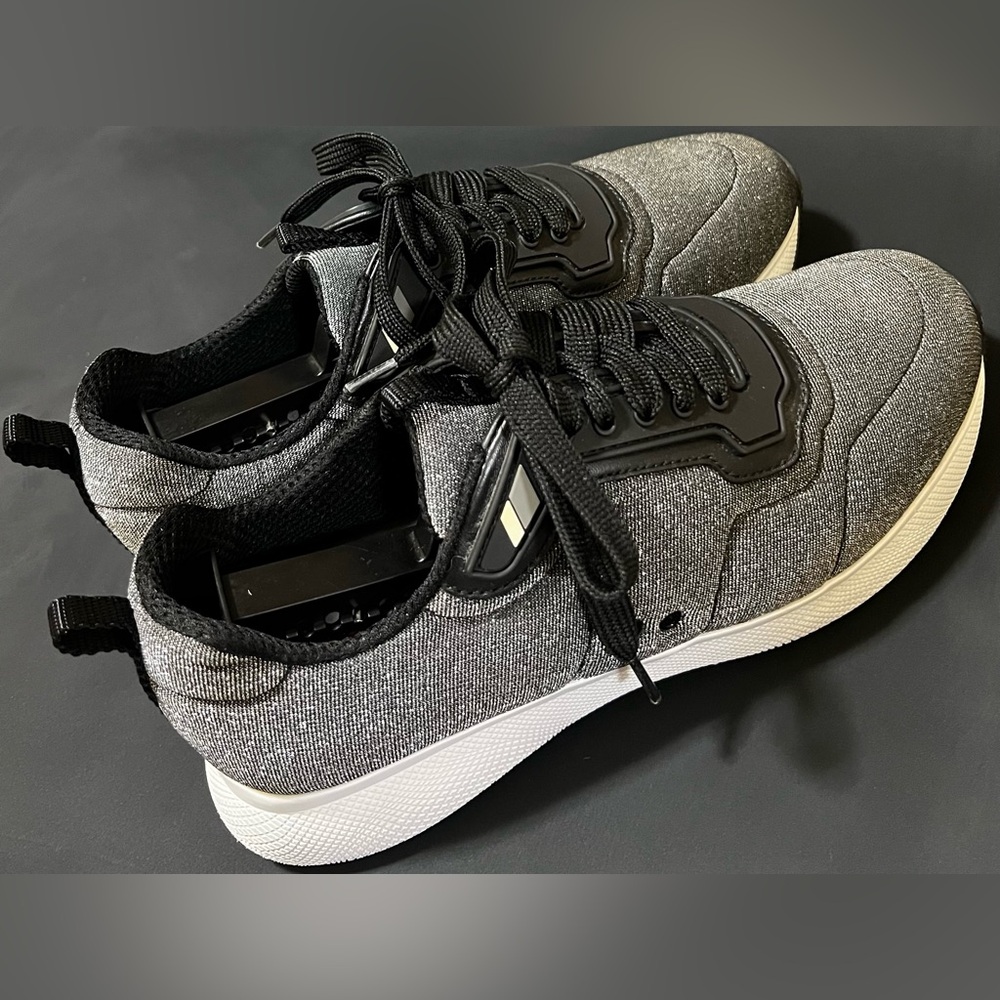 Prada Nylon Gray Glitter Effect Sneaker | 3E6321 | SIZE 39.5 US 9 - Picture 6 of 13